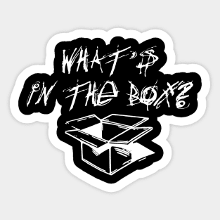 What's In The Box - White Sticker